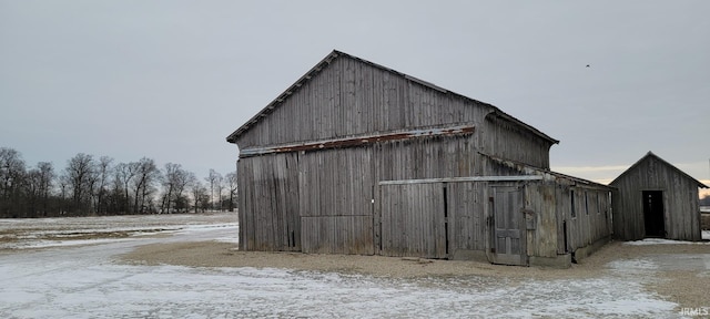 view of barn