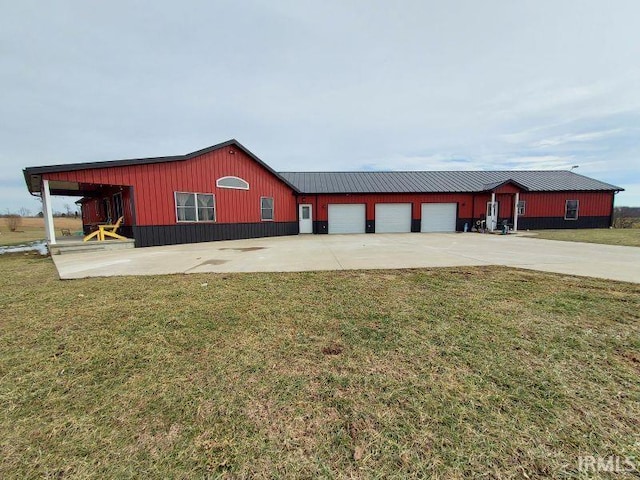 exterior space featuring a garage and concrete driveway