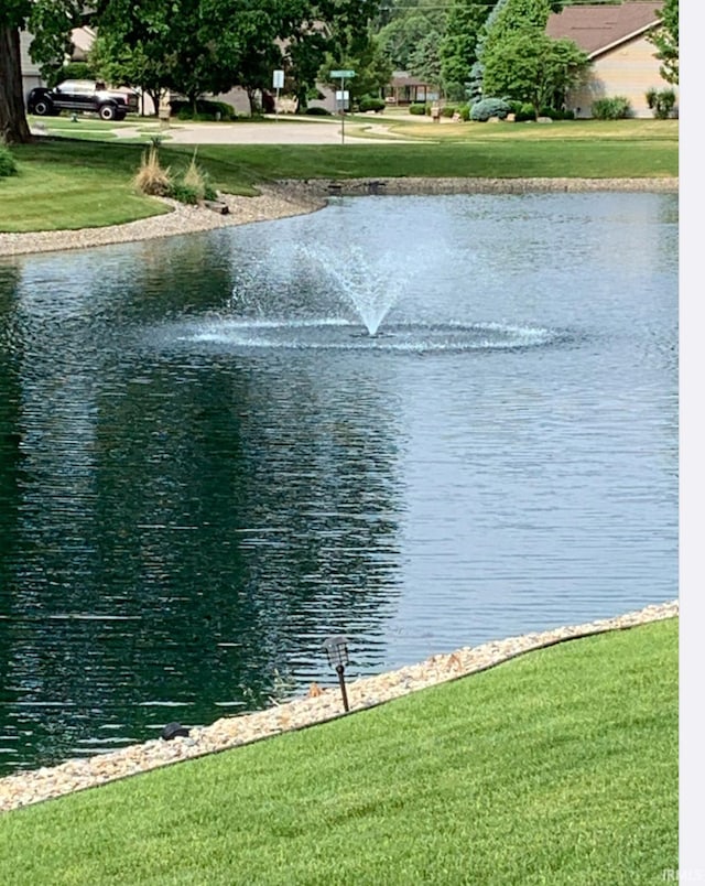 view of water feature