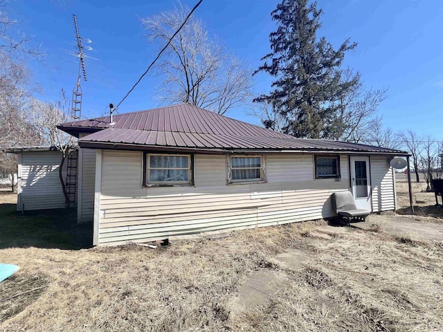 view of front of house with metal roof