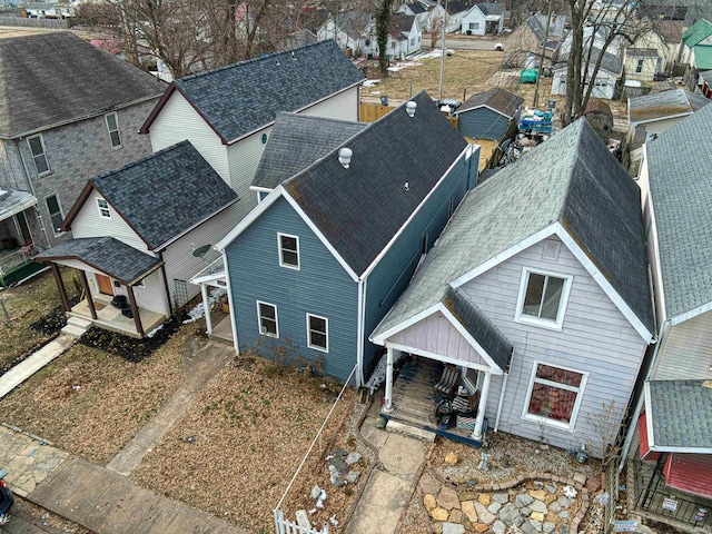 drone / aerial view featuring a residential view