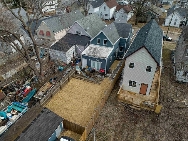 drone / aerial view featuring a residential view