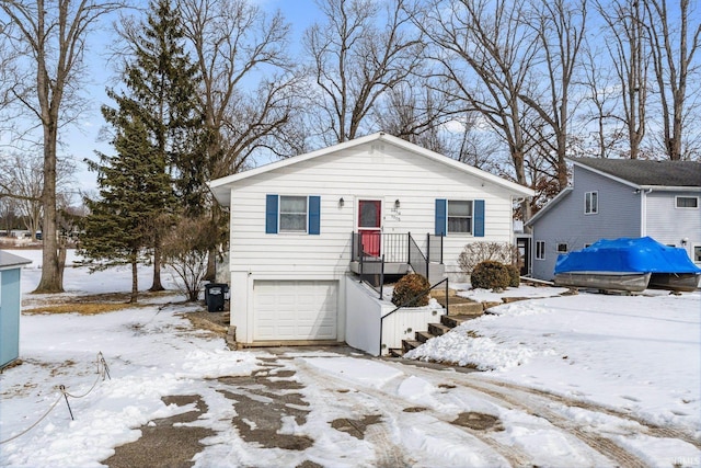 view of front of house featuring an attached garage