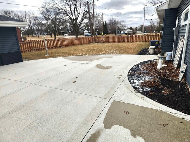 view of patio / terrace with fence