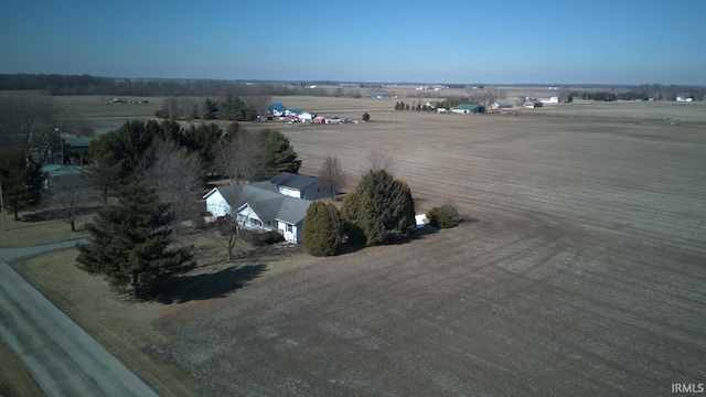 drone / aerial view featuring a rural view