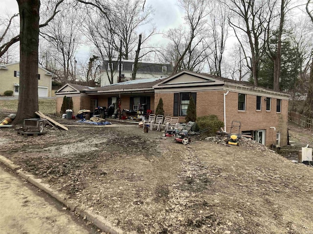 view of front of property with brick siding