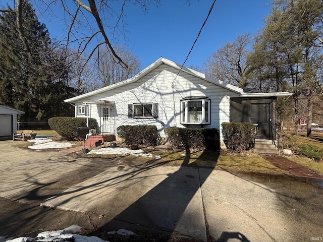 view of bungalow