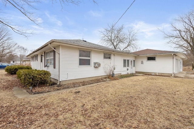 view of rear view of property