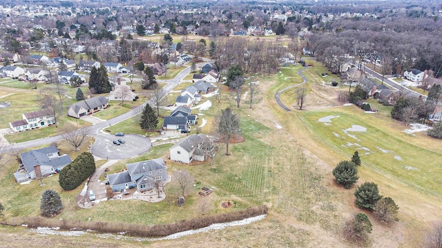 birds eye view of property featuring a residential view