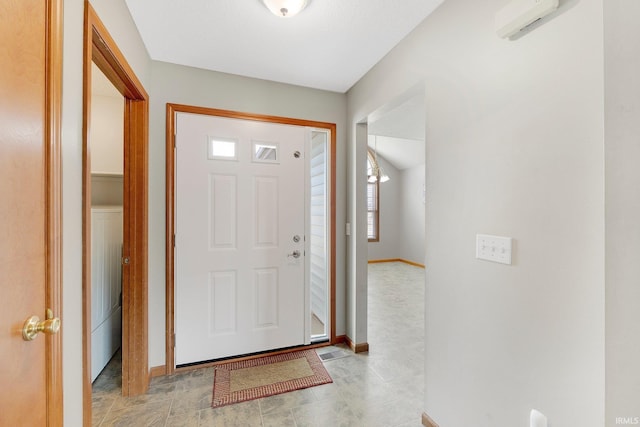 entrance foyer featuring baseboards