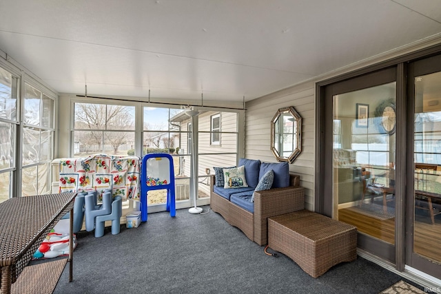 view of sunroom / solarium