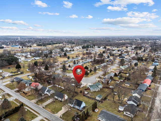 birds eye view of property featuring a residential view