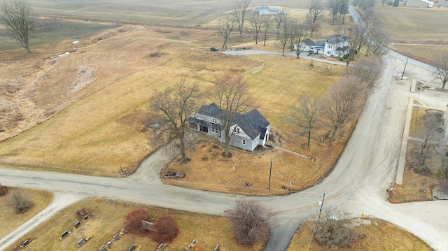 bird's eye view featuring a rural view