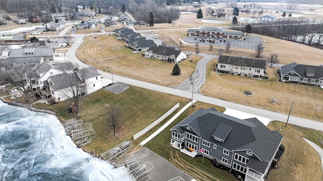 drone / aerial view with a residential view