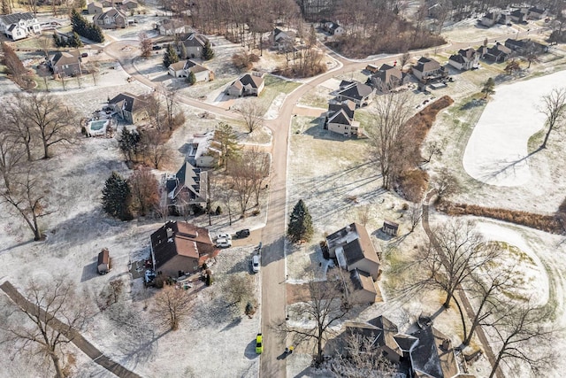 bird's eye view with a residential view