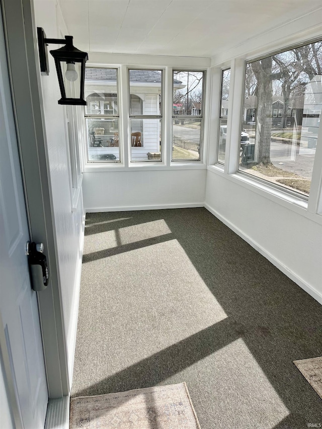 view of sunroom / solarium