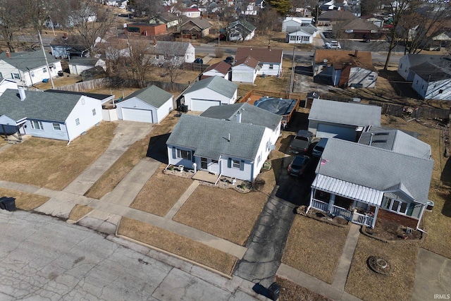 birds eye view of property featuring a residential view