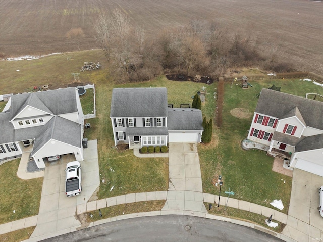 birds eye view of property