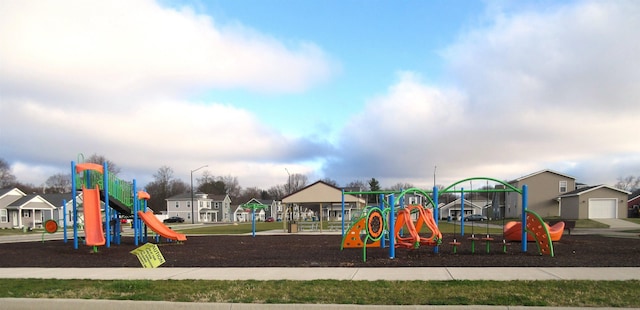 view of communal playground