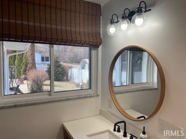 bathroom with vanity