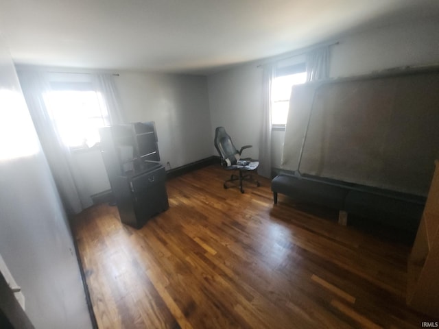 interior space featuring wood finished floors