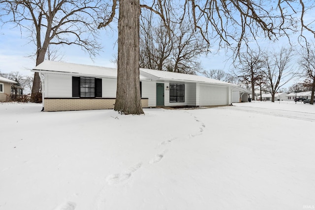 view of front of property with brick siding