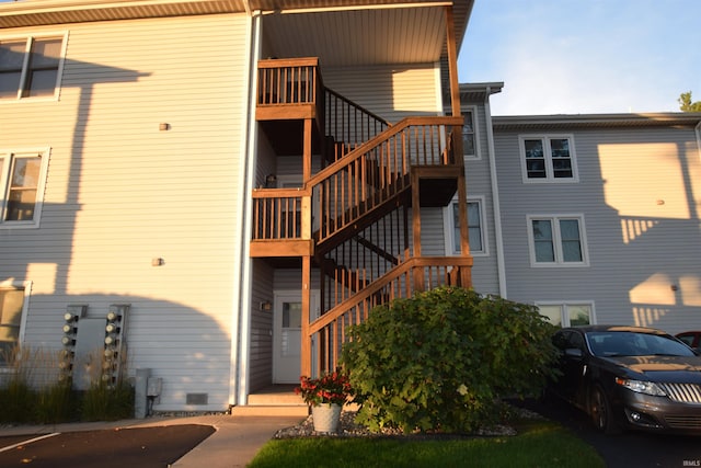 view of property with stairs