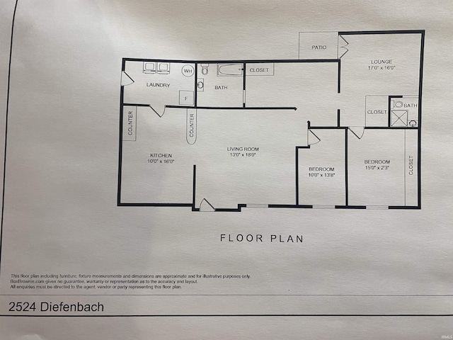 2524 Diefenbach Rd, Evansville, IN 47720 - floor plan