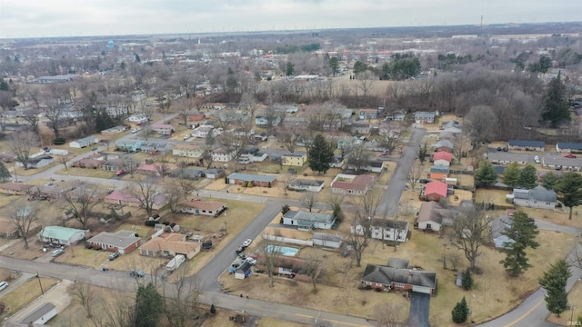 bird's eye view with a residential view