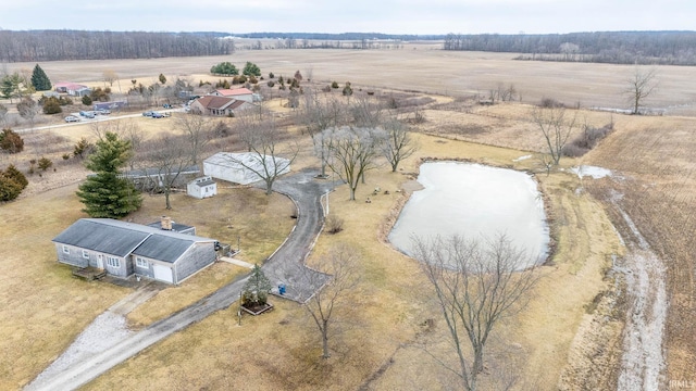 bird's eye view featuring a rural view