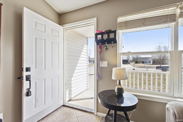 entryway featuring tile patterned floors