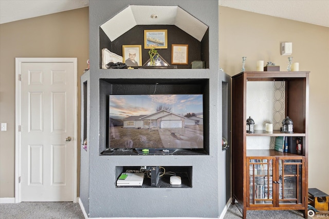 interior details featuring carpet floors and baseboards