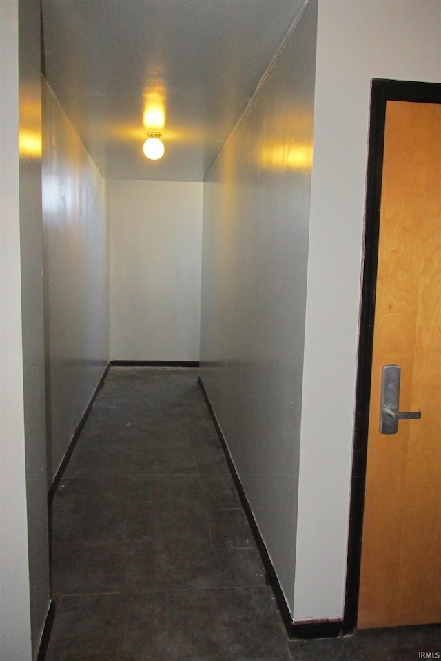 corridor with baseboards