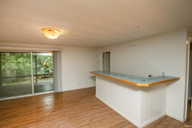 bar featuring a dry bar and light wood finished floors