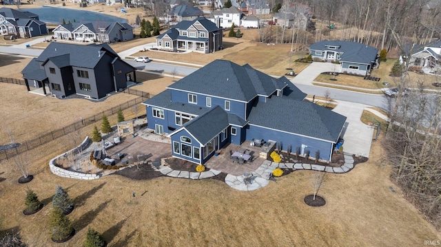 drone / aerial view featuring a residential view