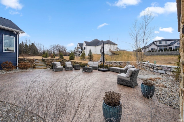 view of patio / terrace with outdoor lounge area