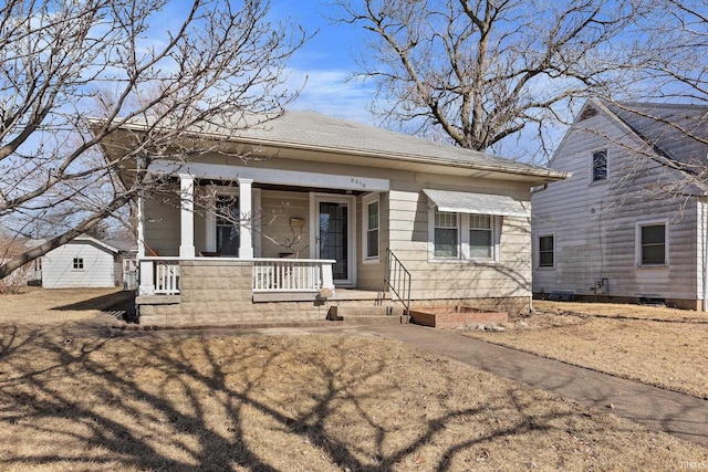 view of front of house with a porch