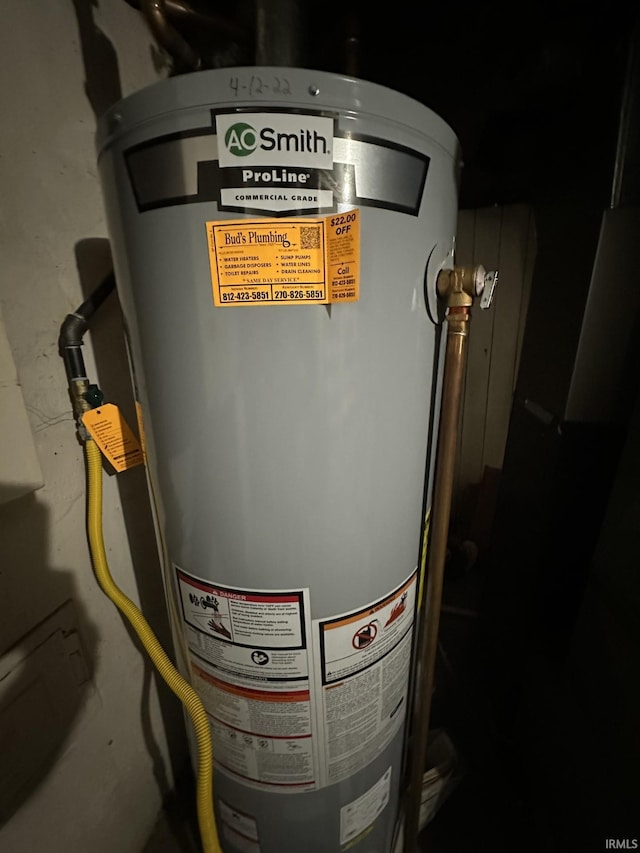 utilities featuring water heater