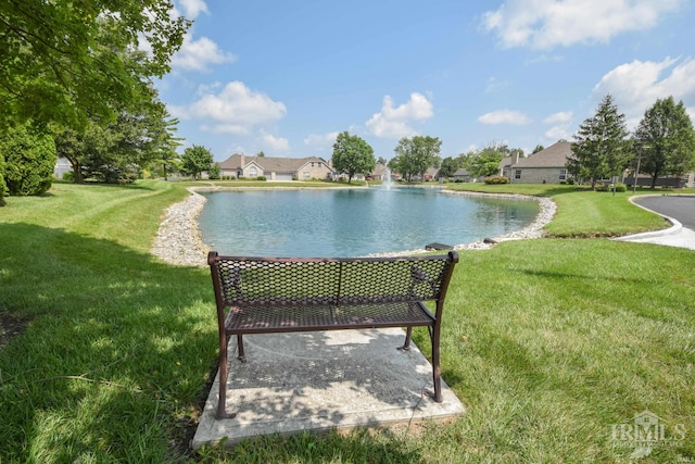 water view featuring a residential view