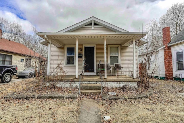 view of front of home with a porch