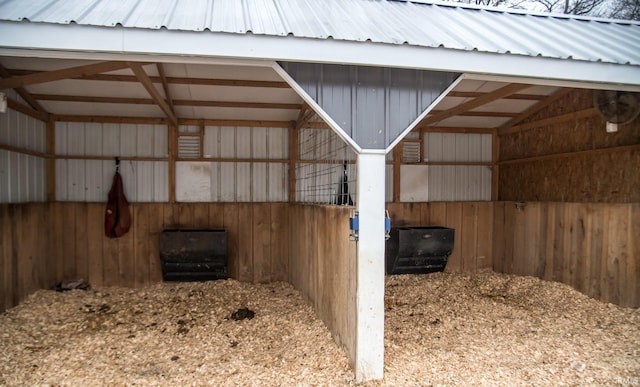 view of horse barn