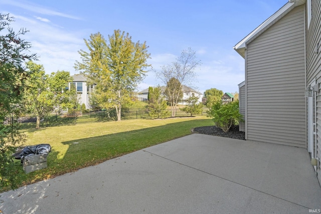 view of patio with fence