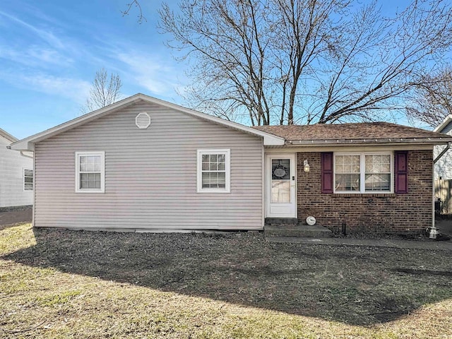 view of front of property with brick siding