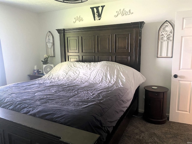 bedroom with carpet floors