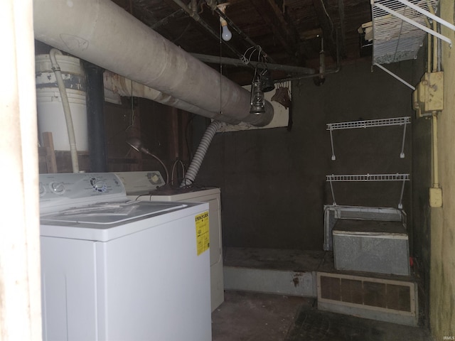 laundry area featuring laundry area and separate washer and dryer