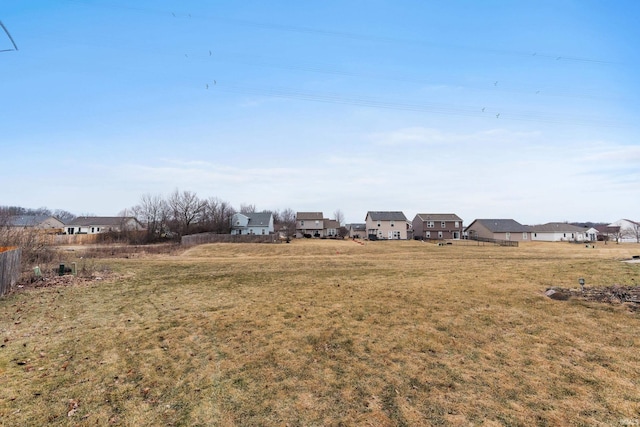 view of yard featuring a residential view