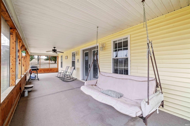 view of patio / terrace with french doors