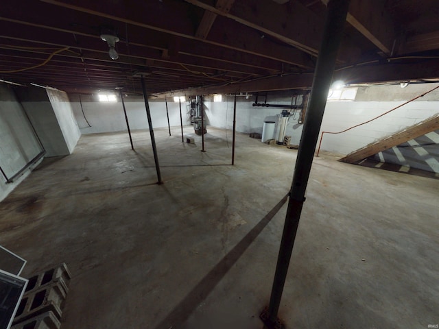 view of basement