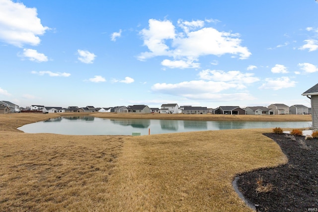 view of water feature featuring a residential view