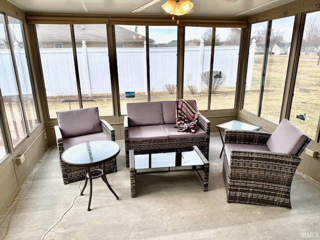 view of sunroom / solarium